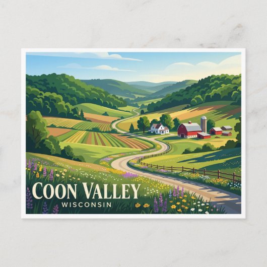 Coon Valley Postkarte (Vorderseite)
