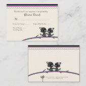 Coon Wedding RSVP Cards Begleitkarte (Vorne/Hinten)