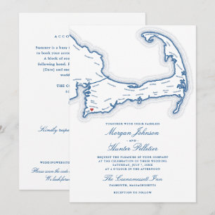 Coonamessett Inn Hochzeit Alles-in-Einem QR RSVP Einladung