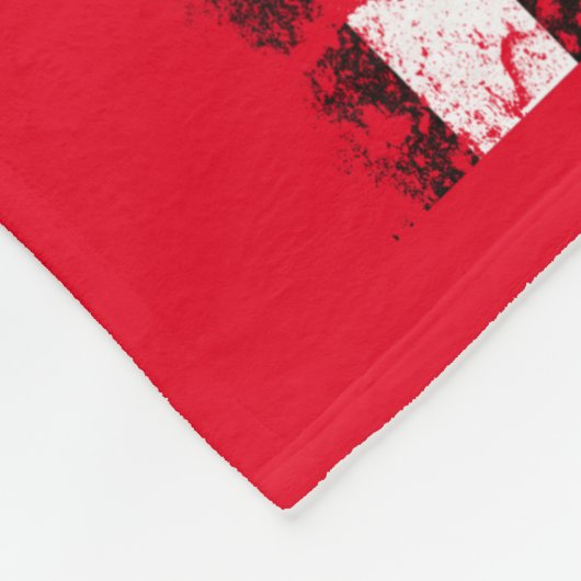 Coonhound & American Flag Fleecedecke (Ecke)