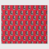 Coonhound & American Flag Geschenkpapier (Flach)