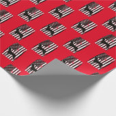 Coonhound & American Flag Geschenkpapier (Ecke)
