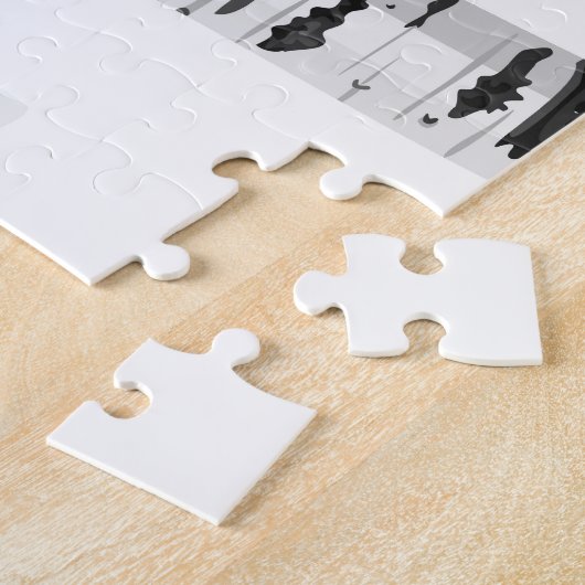 Coonhound Birch Forest Puzzle (Seite)