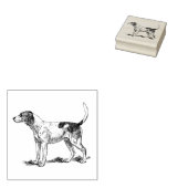 Coonhound Dog Breed Gummistempel (Stempel)