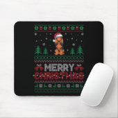 Coonhound Dog Lovers Weihnachtsmannmütze Weihnacht Mousepad (Mit Mouse)