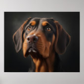 Coonhound Dog Poster (Vorne)