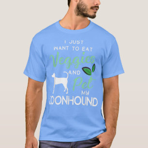 Coonhound Funny Vegan Dog Lover Eigentümer Xmas Bi T-Shirt