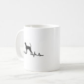 Coonhound Heartbeat Tasse (Vorderseite Links)