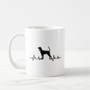 Coonhound Heartbeat Tasse