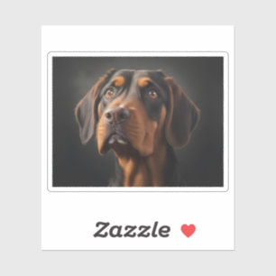 Coonhound-Hund Aufkleber