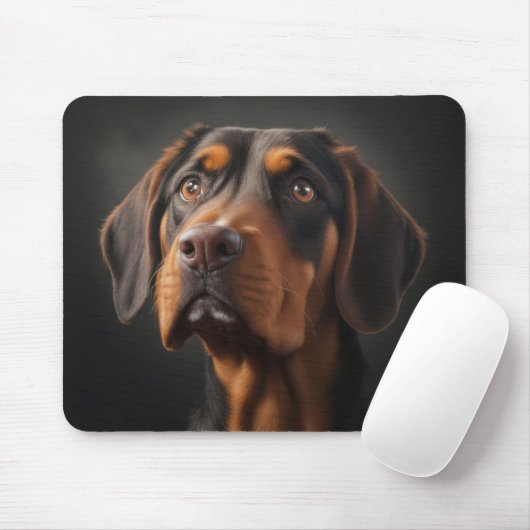 Coonhound-Hund Mousepad (Mit Mouse)