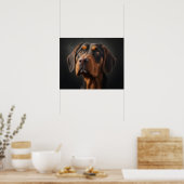 Coonhound-Hund Poster (Küche)