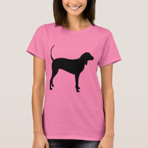 Coonhound-Hund (Schwarzes) T-Shirt