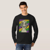 Coonhound Jester Mardi Gras Dog Mom or Dad T-Shirt (Vorne ganz)