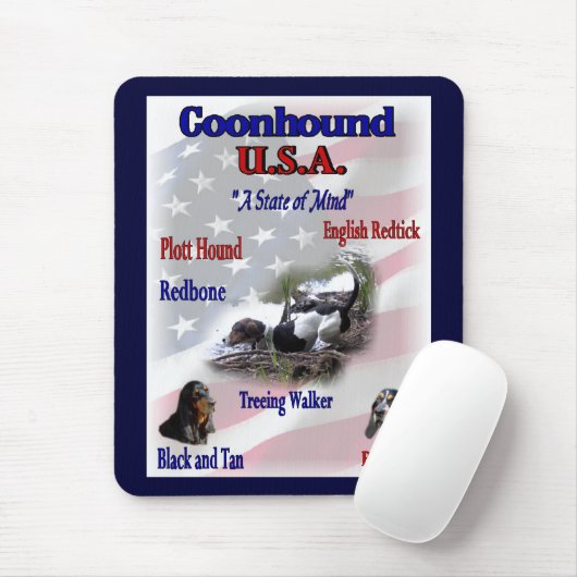 Coonhound Liebhaber Geschenke Mousepad (Mit Mouse)