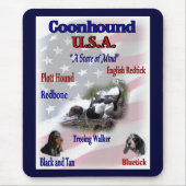 Coonhound Liebhaber Geschenke Mousepad (Vorne)