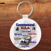 Coonhound Liebhaber Geschenke Schlüsselanhänger (Vorderseite)