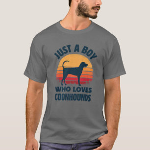Coonhound nur ein Junge, der Lieben Hunde Männer R T-Shirt