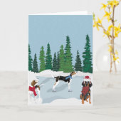 Coonhound Skaten Karte (Gelbe Blume)