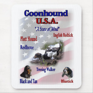 Coonhound USA Geschenke Mousepad