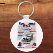 Coonhound USA Geschenke Schlüsselanhänger (Vorderseite)