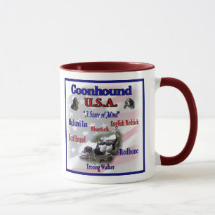 Coonhound USA Geschenke Tasse