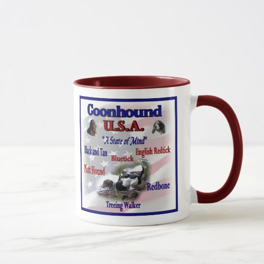 Coonhound USA Geschenke Tasse (Rechts)