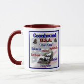 Coonhound USA Geschenke Tasse (Links)