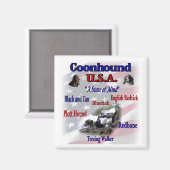 Coonhound Varety Geschenke Magnet (Vorderseite/Rückseite)