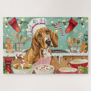 Coonhound-Weihnachtsbacken: Festliches Weihnachten Puzzle