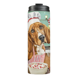 Coonhound-Weihnachtsbäckerei: Festliches Christmas Thermosbecher