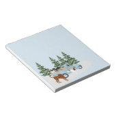 Coonhound Winter Notizblock (angewinkelt)