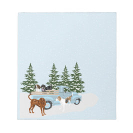 Coonhound Winter Notizblock