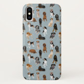 Coonhounds auf Blau Case-Mate iPhone Hülle (Rückseite)