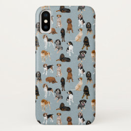 Coonhounds auf Blau Case-Mate iPhone Hülle