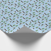 Coonhounds verzieren Packpapier (Ecke)