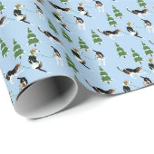 Coonhounds verzieren Packpapier (Rolleneckpunkt)