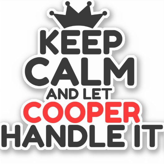 COOPER AUFKLEBER (Vorderseite)