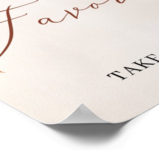 Cooper Autumn Blume Marigold Favoriten Zeichen Poster (Ecke)