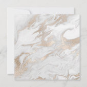 Cooper-Brautparty Pearly Pink-Marmor Weiß Grau Einladung (Rückseite)