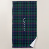 Cooper Clan Tartan Kariert Beach Handtuch (Vorderseite)