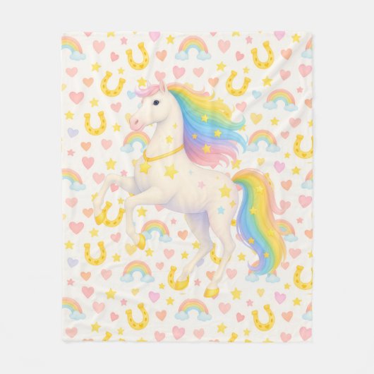 Cooper & Cody Best-Friend Horses Fleece Throw (Vorderseite)