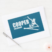 Cooper Colorado Skier Rechteckiger Aufkleber (Umschlag)