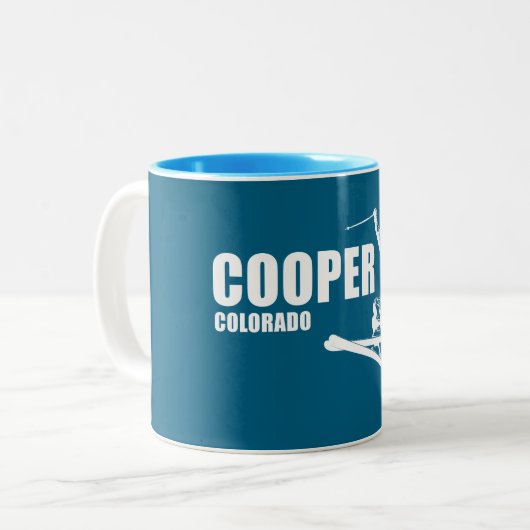 Cooper Colorado Skier Zweifarbige Tasse (Vorderseite Links)
