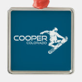 Cooper Colorado Snowboarder Ornament Aus Metall (Vorne)
