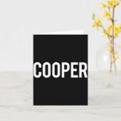 Cooper - Cool New Funny Name Fan Gift Tee  Karte (Gelbe Blume)