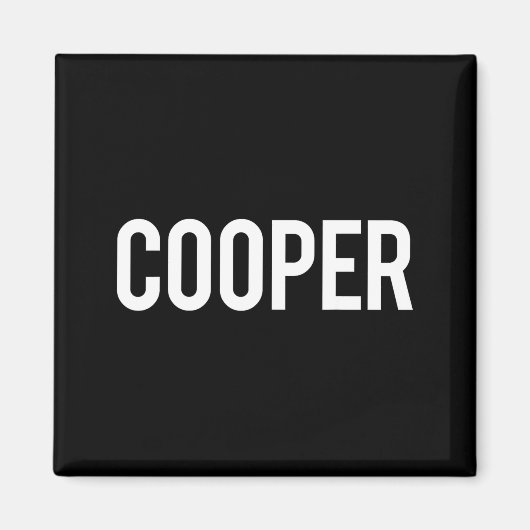 Cooper - Cool New Funny Name Fan Gift Tee Magnet (Vorne)