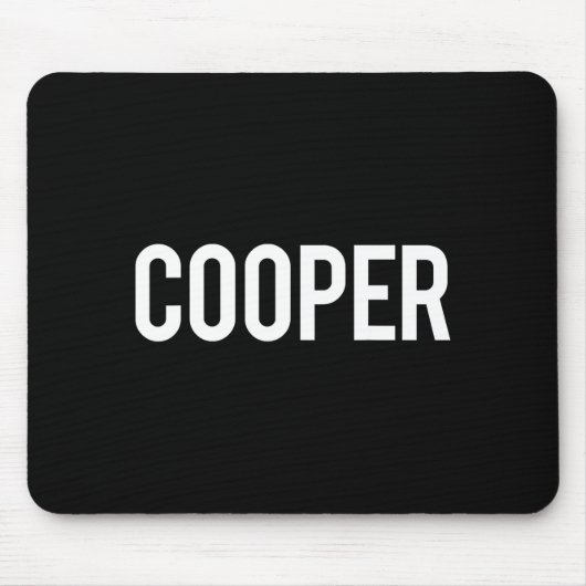 Cooper - Cool New Funny Name Fan Gift Tee  Mousepad (Vorne)