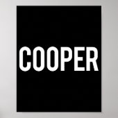 Cooper - Cool New Funny Name Fan Gift Tee  Poster (Vorne)