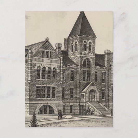 Cooper Memorial Uni, Sterling, Kansas Postkarte (Vorderseite)